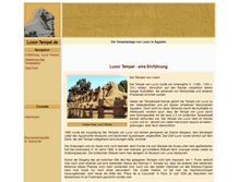 Tablet Screenshot of luxor-tempel.de